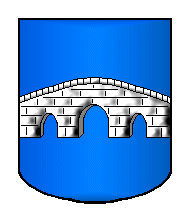 Les armes des Pontbriand sont "d’azur au pont de trois arches d’argent".