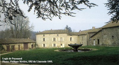 Le logis de Puymaud. Photo Ph. Rivière, SRI du Limousin. 1995