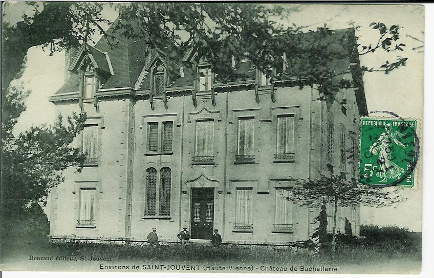 Château de Bachellerie, Saint-Jouvent. CPA collection privée.