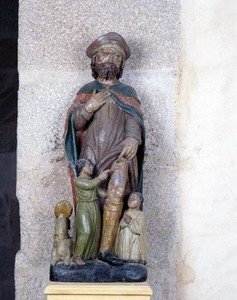 Statue de Saint-Roch, crédits photo Lefevre, Stéphane - © Inventaire général, ADAGP