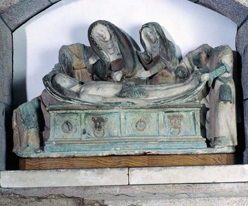 La mise au tombeau, groupe sculpté, crédits photo Thibaudin, Claude - © Inventaire général, ADAGP