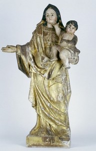 Statue de la Vierge et l’Enfant, crédit photo Magnoux, Frédéric - © Inventaire général, ADAGP