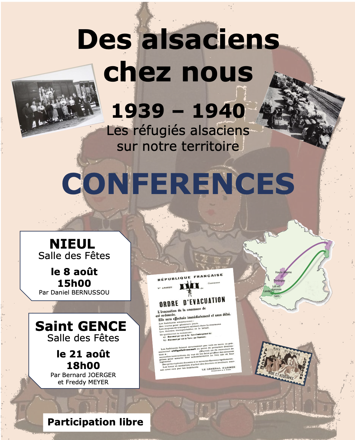 Conférences sur le thème de notre expo d&rsquo;été 2026